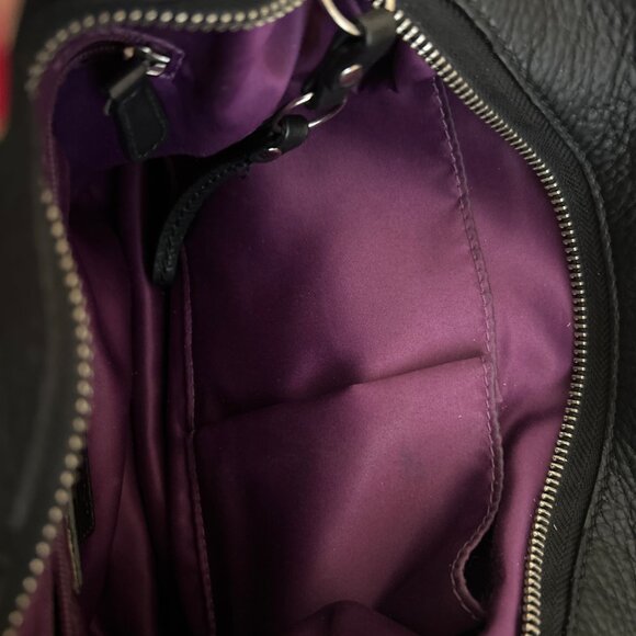 Coach Black Leather Shoulder Bag - Picture 10 of 13